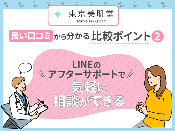 良い口コミ②：LINEのアフターサポートで気軽に相談ができる